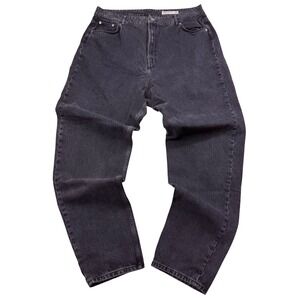 ASOS Denim Mens 38x36 Straight Leg Jeans Washed Black 100% Cotton F100078